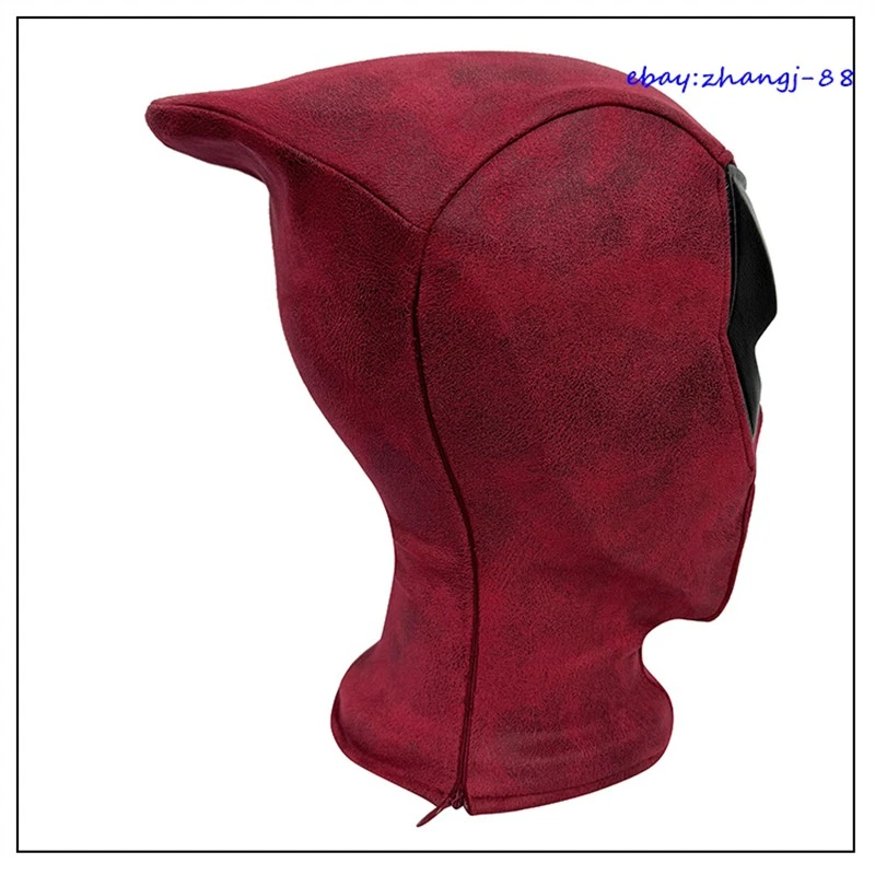 New Higher Quality Deadpool Mask Cosplay Wade Wilson Red Mask Helmet Halloween - Image 3 of 4
