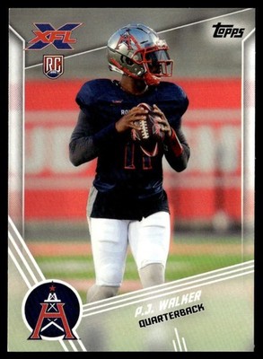 2020 Topps XFL P.J. Walker #123