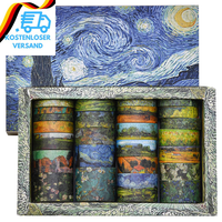 25 Rollen Sternennacht Washi Tape Set, Van Gogh ÖLgemäLde Masking Tape Dekorativ