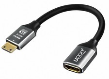 Mini HDMI Male to HDMI Female Adapter High Speed Adapter, Supports 4K ,1080P