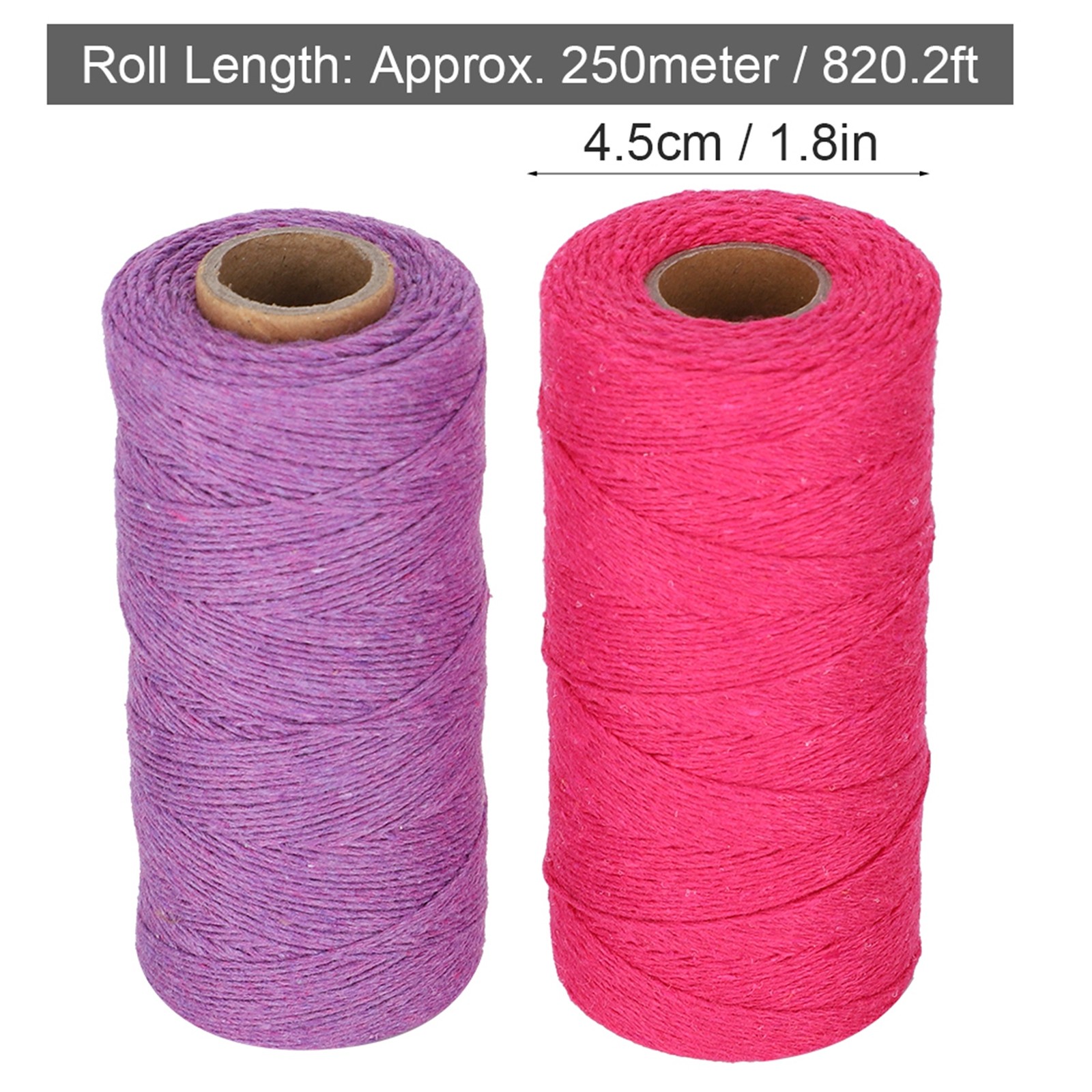 2Pcs Weaving Yarn 8/4 Warp Knit Carpet Blanket Pure Cotton Spinning Sewing