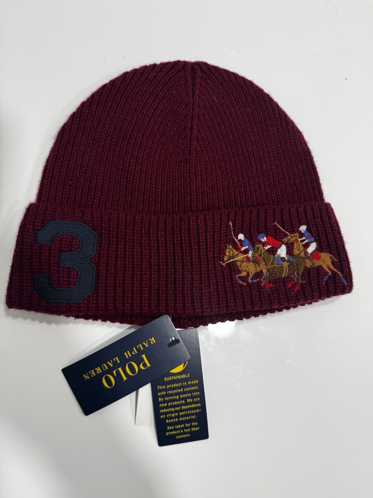 Berretto Polo Ralph Lauren Triple Pony nuovo