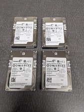 ** Lot of 4 Seagate 600GB 2.5" SAS Enterprise Hard Disk Drives 15K ST600MX0072