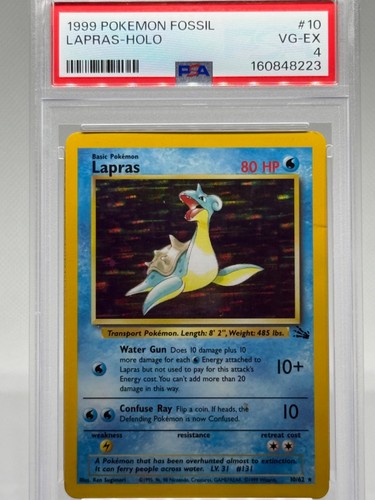Lapras (Unlimited) graded PSA 4 for sale on eBay