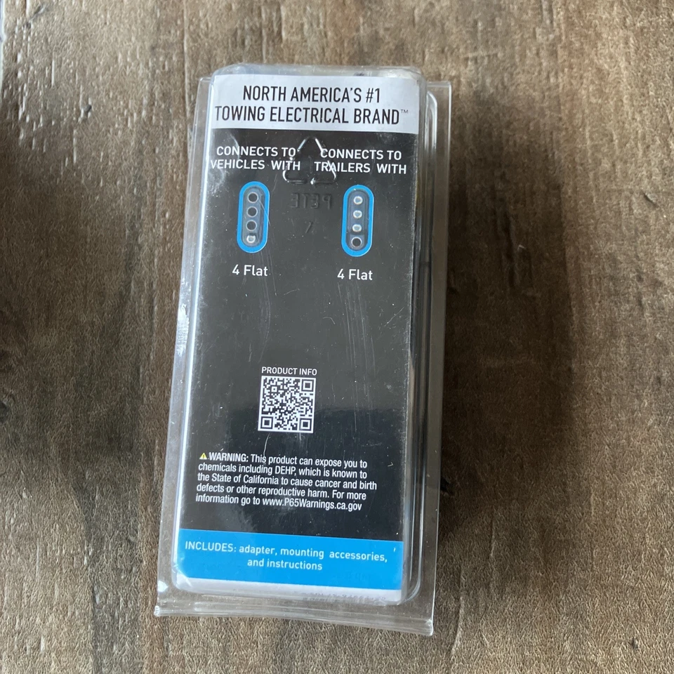 Conector de extensión de cableado de remolque plano de 4 hilos Hopkins 47105 32" de largo Foto 3 de 3