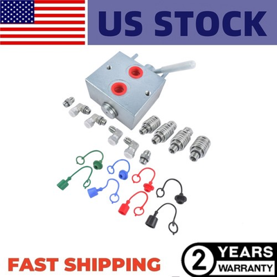 #ad 20 GPM Flow 3000 PSI Max Pressure Manual Hydraulic Multiplier with Couplers $265.00