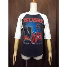 Vintage 80 s Rush Moving Pictures Tour Raglan T-shirt, Size approx 42cm