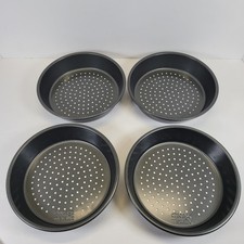 Chicago Metallic Deep Dish Pizza Pan Set Of 4 7 Inch Personal Size Heavy-Duty