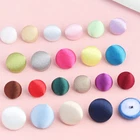 50PCS Colorful Satin Fabric Snaps Perfect for Baby Clothes DIY Sewing Projects