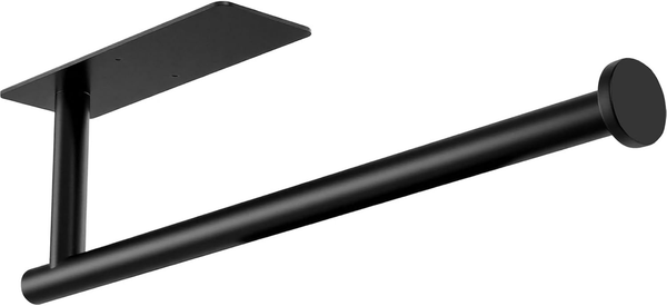 KüChenrollenhalter Schwarz, Selbstklebend KüChenrollenhalter Wand, Edelstahl KüC-image