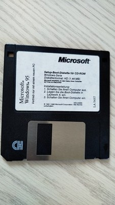 MS Windows 95 Setup-Boot-Diskette für CD-ROM    Deutsch   1.44MB