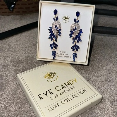 Eye Candy Luxe Collection 14k Gold Plated Alloy Earrings