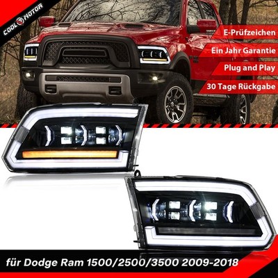 Paar Voll LED Scheinwerfer für Dodge RAM 1500 2500 3500 2009-2018 Frontleuchte