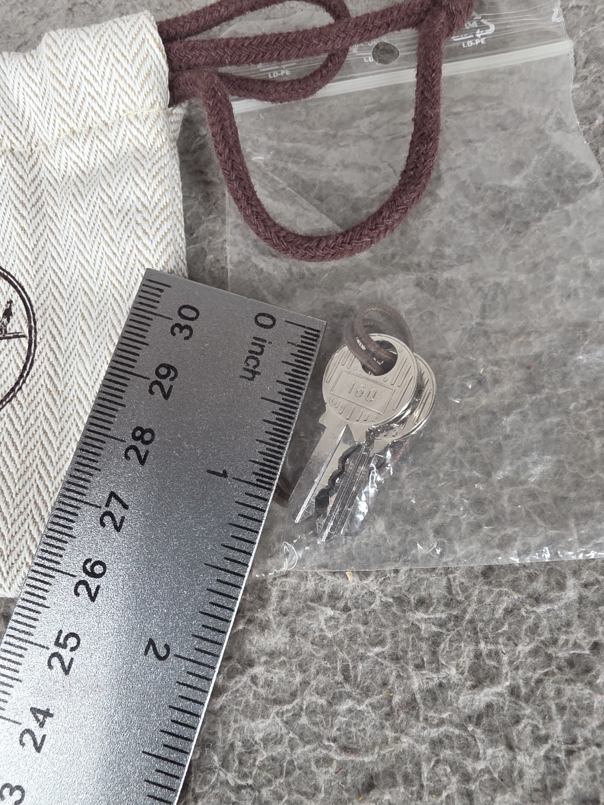 Authentic HERMES Small Drawstring Pouch Bag & 2 R… - image 4