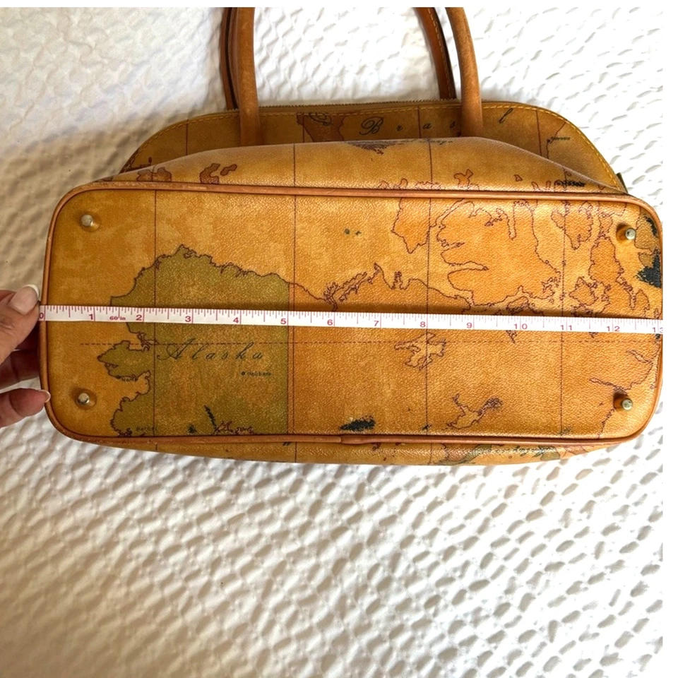 Bolso de Mano Alviero Martini Estampado Mapa Tostado Foto 2 de 4