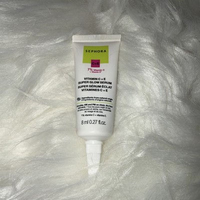 Sephora Vitamin C + E Super Glow Serum. Sample Size, 8 ml/ .27 fl oz.
