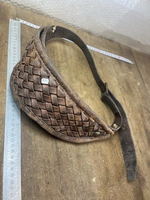 Outil Ancienne Ceinture de Chaumier Couvreur En Cuir Réf 26/1207 - Photo 1/4