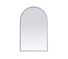 Elegant Lighting MR1A2236 Ayra 22" W x 36" H Modern Arched - Silver