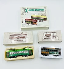 2 Classic Streetcars Desire Trolley & San Francisco Cable Car New Condition