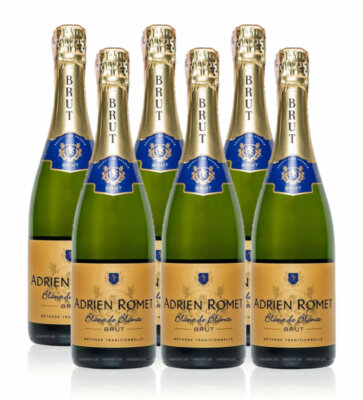 Adrien Romet Blanc de Blancs BRUT Traditionelle Methode 6x0,75l