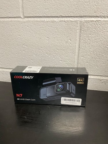 Cool Crazy N7 4K UHD Dash Cam Clear WIFI APP Control GPS Tracking-Black