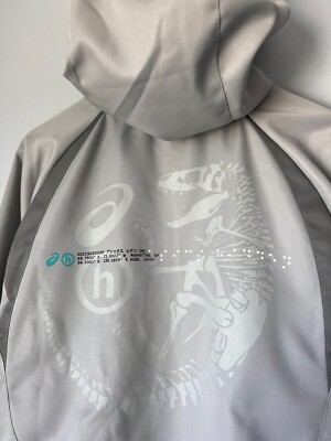 Asics x Hidden NY Shield Track Jacket - Size Large - Grey