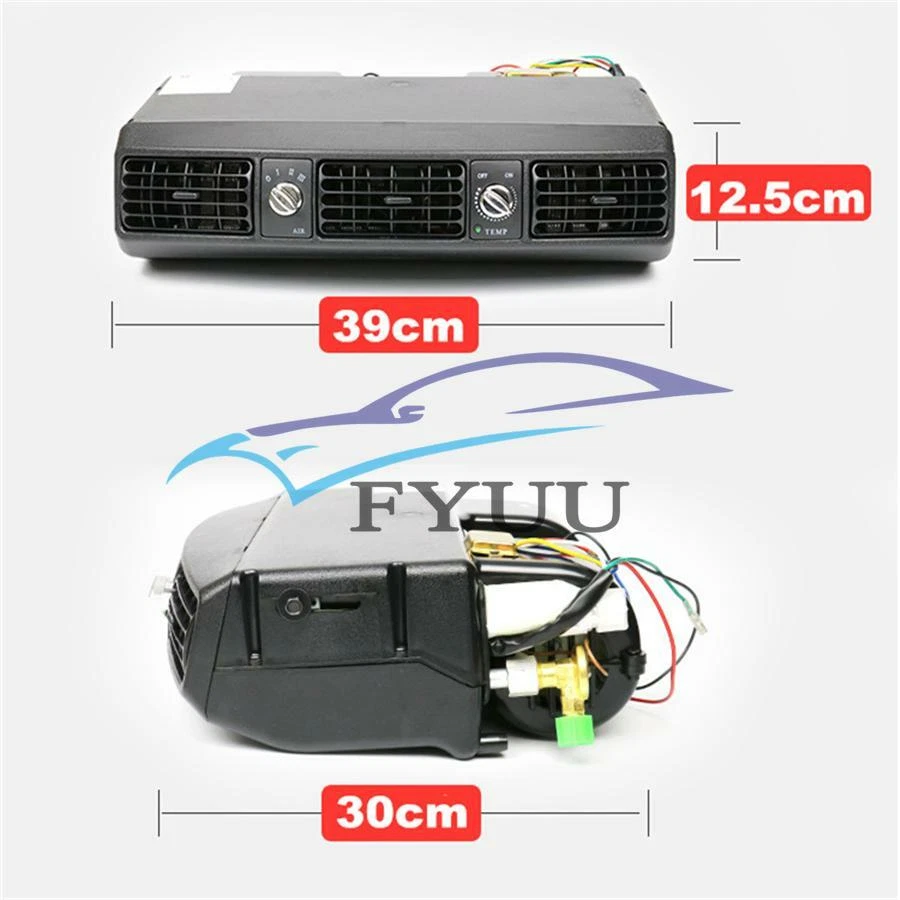 Car Truck Underdash 12V Air Conditioner Evaporator Unit A/C Compressor 3 Speed - Image 4 of 4