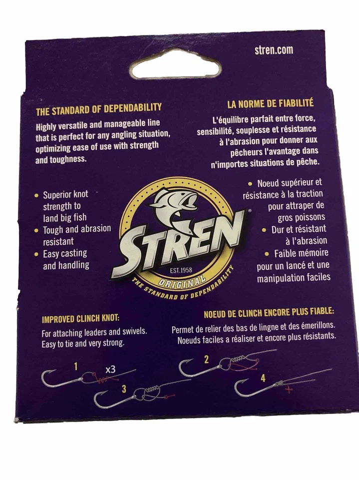 Línea de pesca original monofilamento Stren STFS6-22 BAJA VISIBILIDAD verde 6 lb 330 yardas Foto 2 de 3