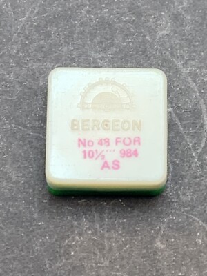BERGEON No. 48 FOR 10 1/2''' 984 AS - BALANCE COMPLETE - NOS - BEST OFFER