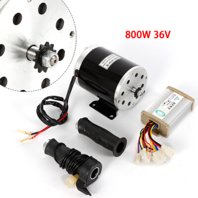 36V 800W Brush Motor Kits Speed Controller Pedal for Electric ATV e Bike Go Kart