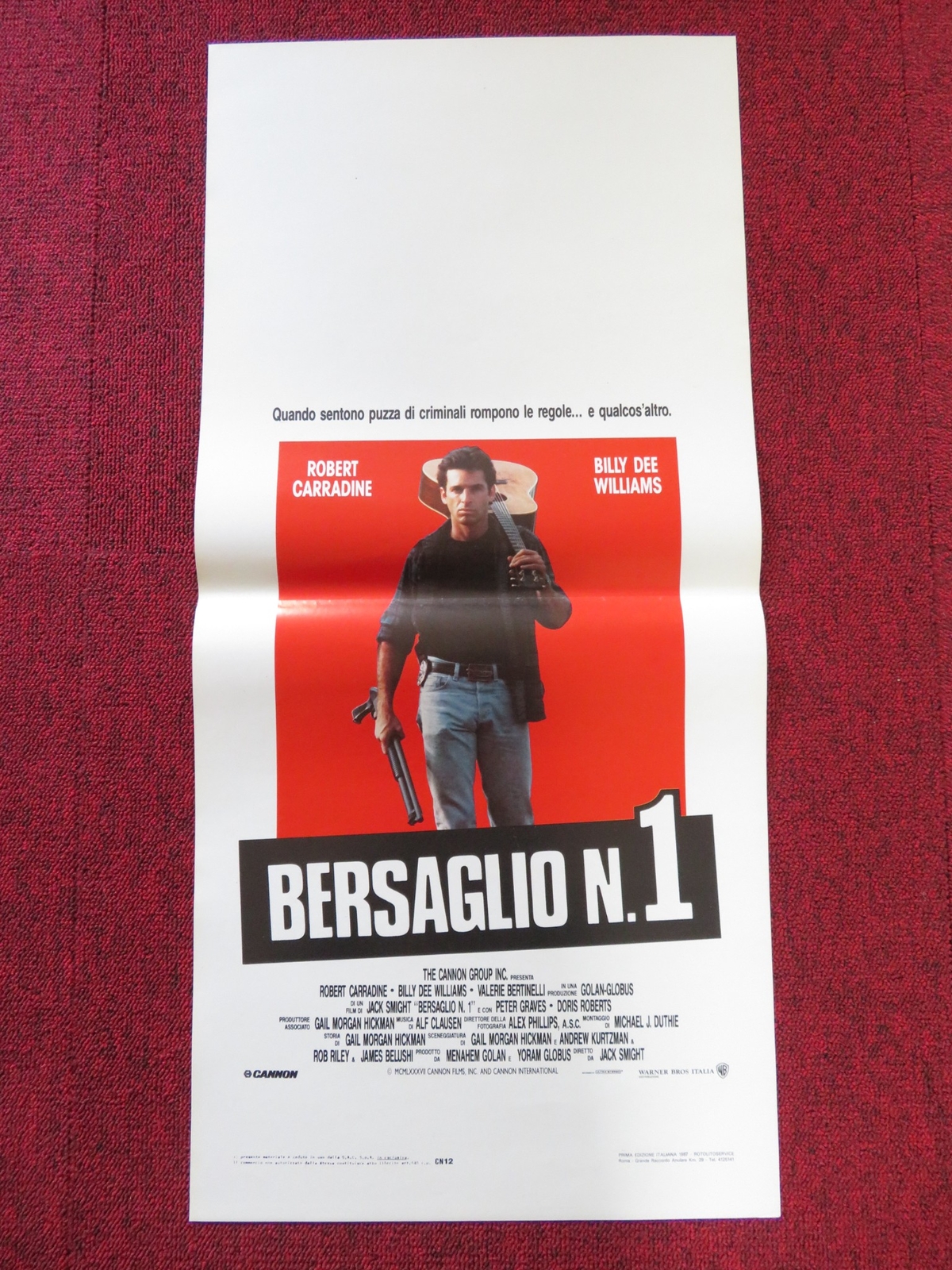 Locandina originale film Bersaglio n. 1 (1987) - Regia di Jack Smight