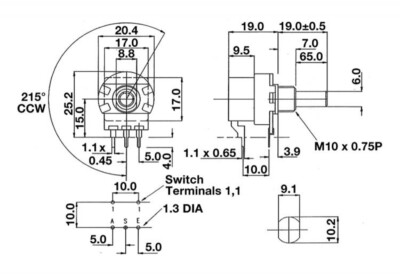 POTENTIOMETER | STEREO | Mono | linear | logarithmisch | Rotary Taper Poti EUR 1,00 - DE POTENTIOMETER | STEREO | Mono | linear | logarithmisch | Rotary Taper Poti EUR 1,00 - DE