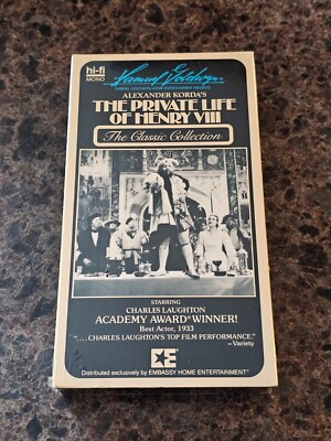 BRAND NEW The Private Life Of Henry VIII (VHS; 1986) RARE Sealed OOP Watermarks
