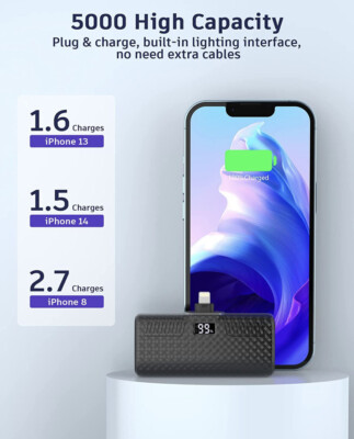 GIN FOXI Portable Charger for iPhone, 22W PD Super Fast Charging Upgraded 500...