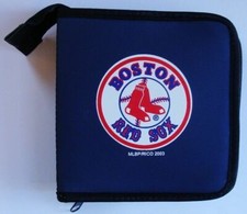 1 NEW Case 24 CD DVD Blue Ray Disc Holder Travel Storage Nylon MLB CHOOSE TEAM 