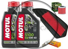 KIT TAGLIANDO CANDELA FILTRO ARIA OLIO MOTUL KYMCO DOWNTOWN 300 ABS 2010 AL 2011