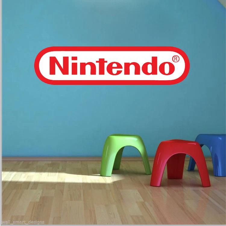 Calcomanías de pared con logotipo de videojuegos Nintendo Mario Zelda Pokemon pared para niños, e34 Foto 3 de 3