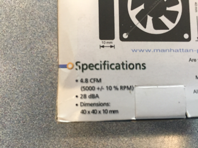 Manhattan 40 mm Case/Power Supply Fan for sale online | eBay 