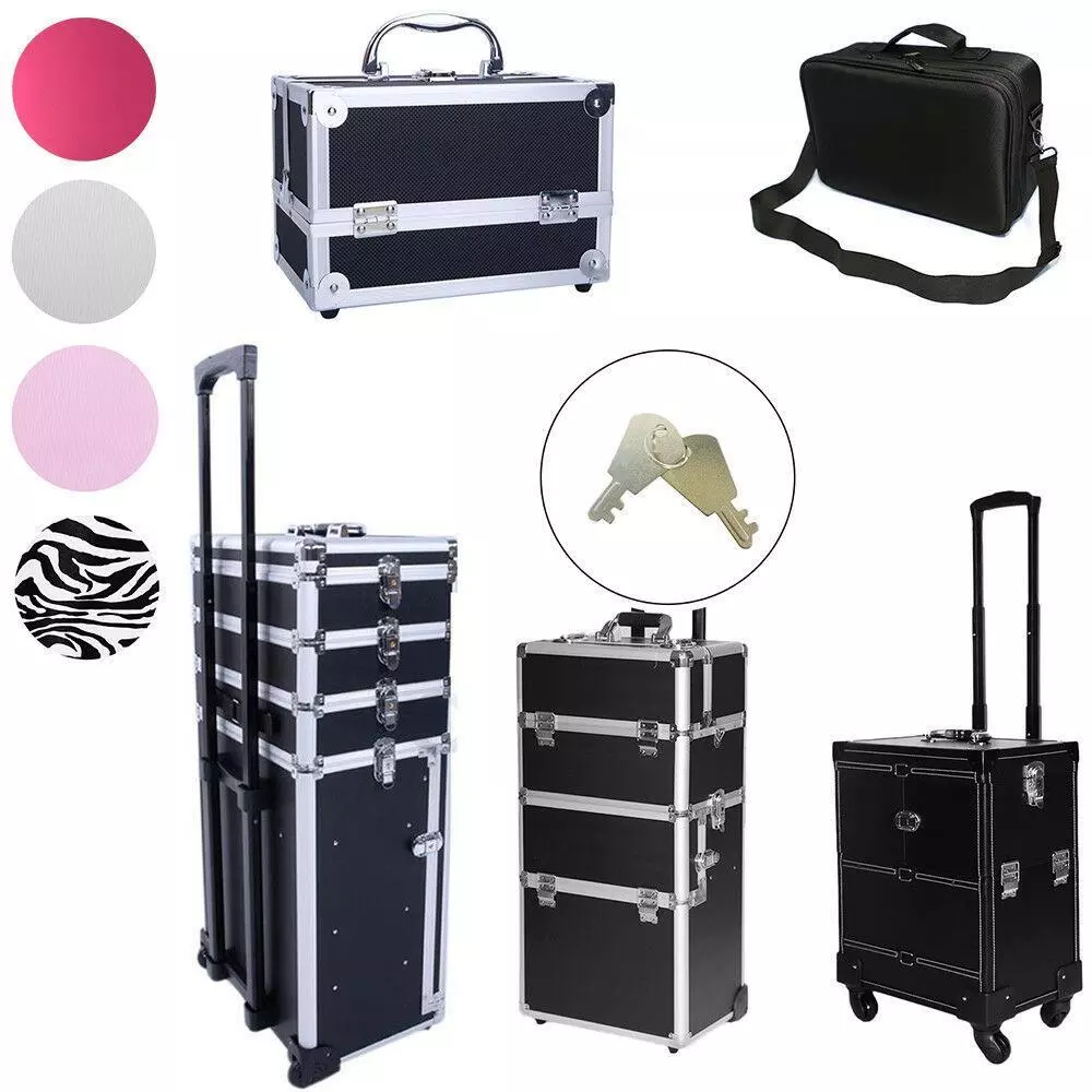 Wheeled makeup case deals