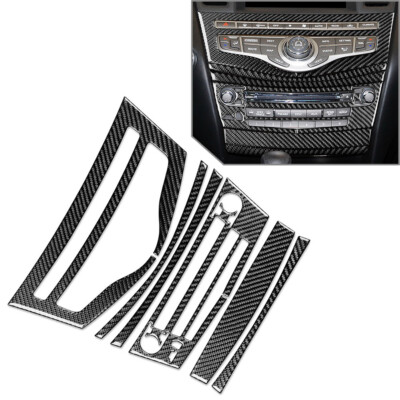 6× Mittelkonsolen-Navigations-Radio-Panel-Abdeckung für Infiniti JX35 QX60 13 16