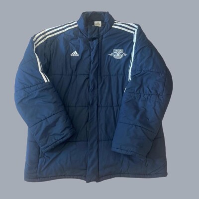 Red Bull Salzburg football bench coat Puffer Jacket Adidas XL