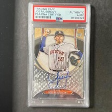 2017 Topps #FSA-JM Joe Musgrove Signed Rookie Card PSA Slabbed Auto Astros