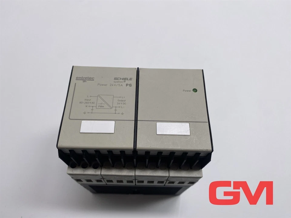 Entrelec Schiele Stromversorgung PS systron 2.423.416.00 power supply 24V/5A - Bild 3 von 4