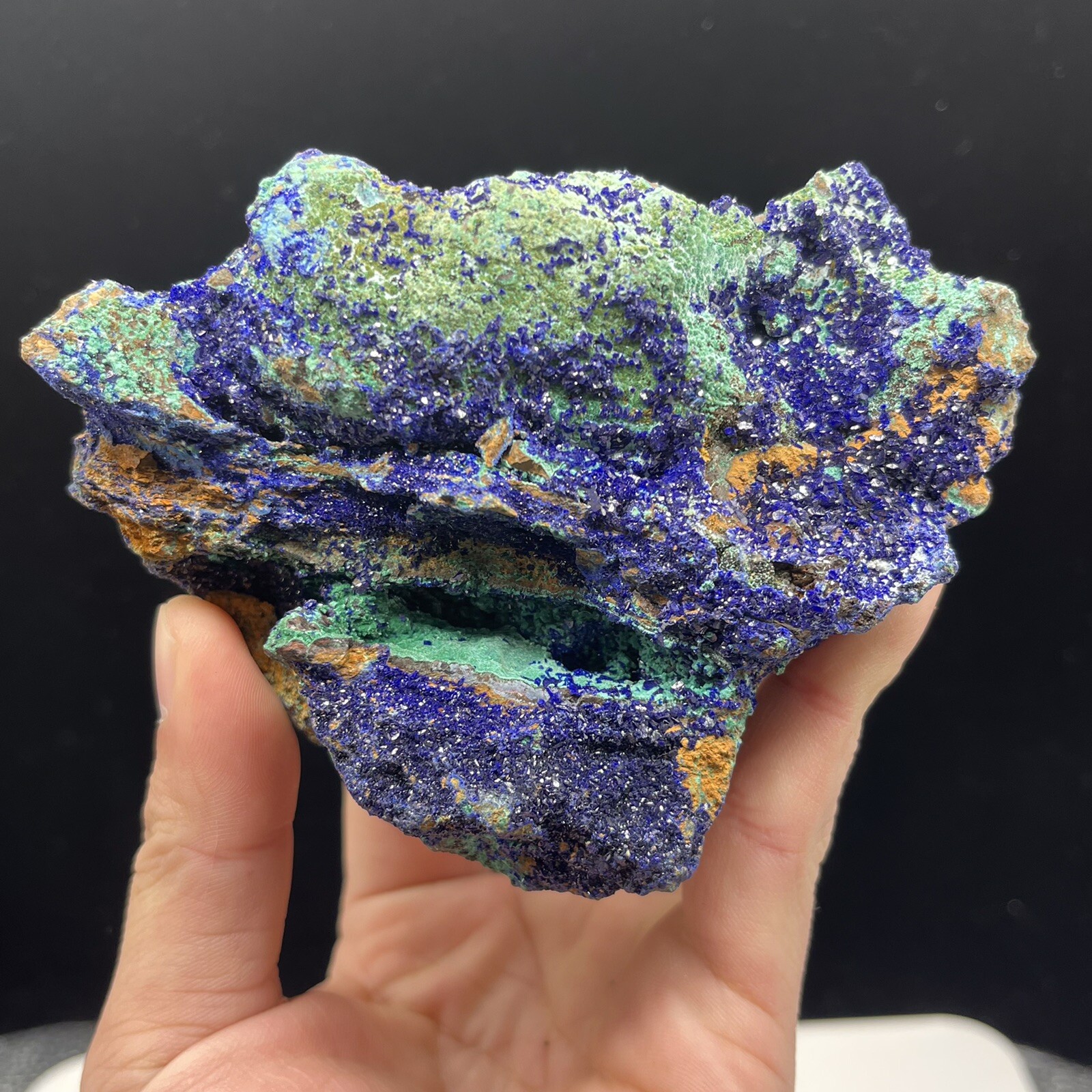 42g Natural Azurite Malachite Crystal Specimen Rare Mineral Collectors Gift A72