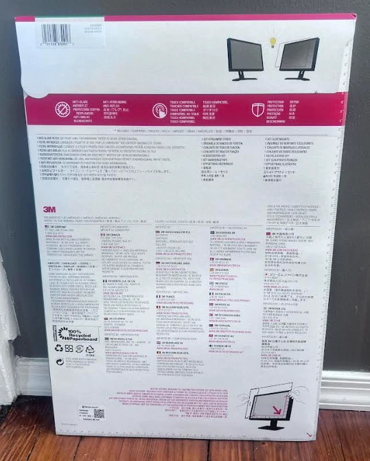 3M™ Anti-Glare Screen Filter for Monitors, 23" Widescreen (16:9), AG230W9B - Image 2 of 4