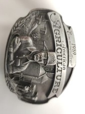 Belt Buckle Vintage 1989 Commemorative American Agriculture Limited Edition