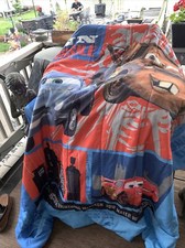 CARS 2 DISNEY-PIXAR ORIGINAL LICENSED REVERSIBLE COMFORTER SET 4 PCS TWIN SIZE