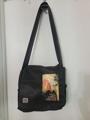 Haiku Insulated /Cooler Messenger Bag Purple Pebble Japanese Large  Crossbody