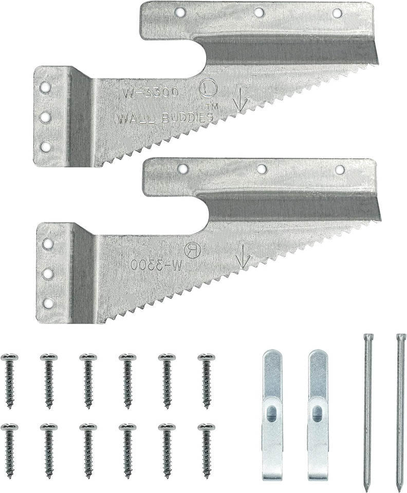 Wall Buddies Large Wall Hanger for Wood Picture Frames Supports 60