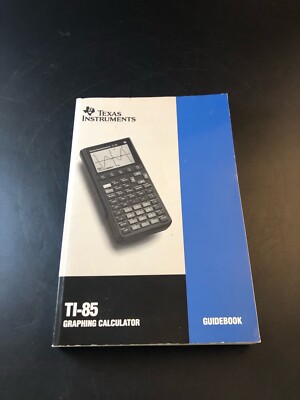 Texas Instruments Guidebook for TI-85 Graphing Calculator Book Manual 1994 Vf3